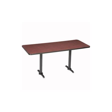 National Public Seating Interion Counter Height Breakroom Table, 72"L x 36"W x 36"H, Mahogany 695847MH